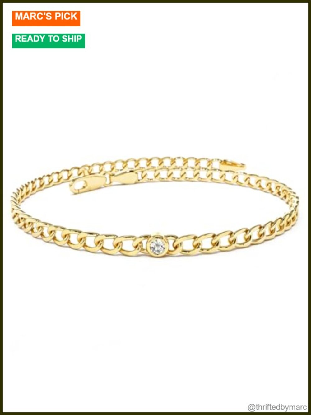14K Gold Filled Link Bracelet for Women Stacking Everyday Jewelry Gift